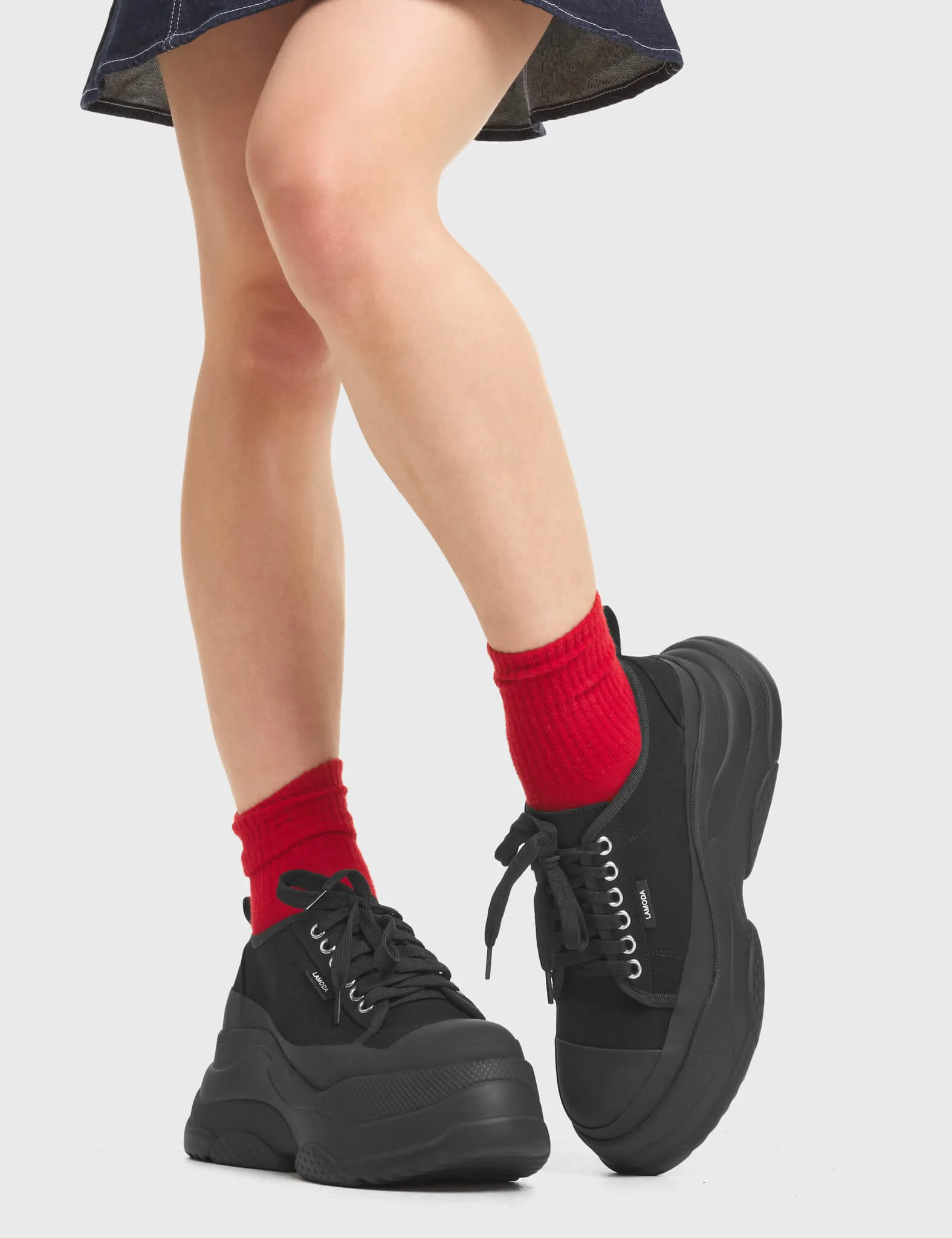 Waste Of Time Chunky Platform Sneakers