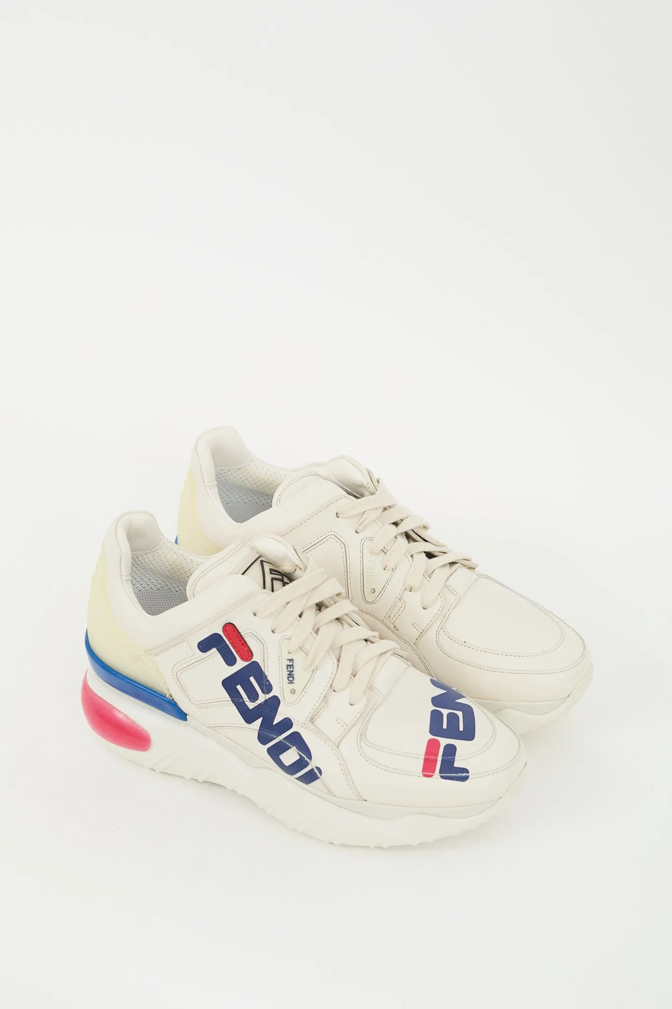 White & Multicolour Mania Platform Sneaker