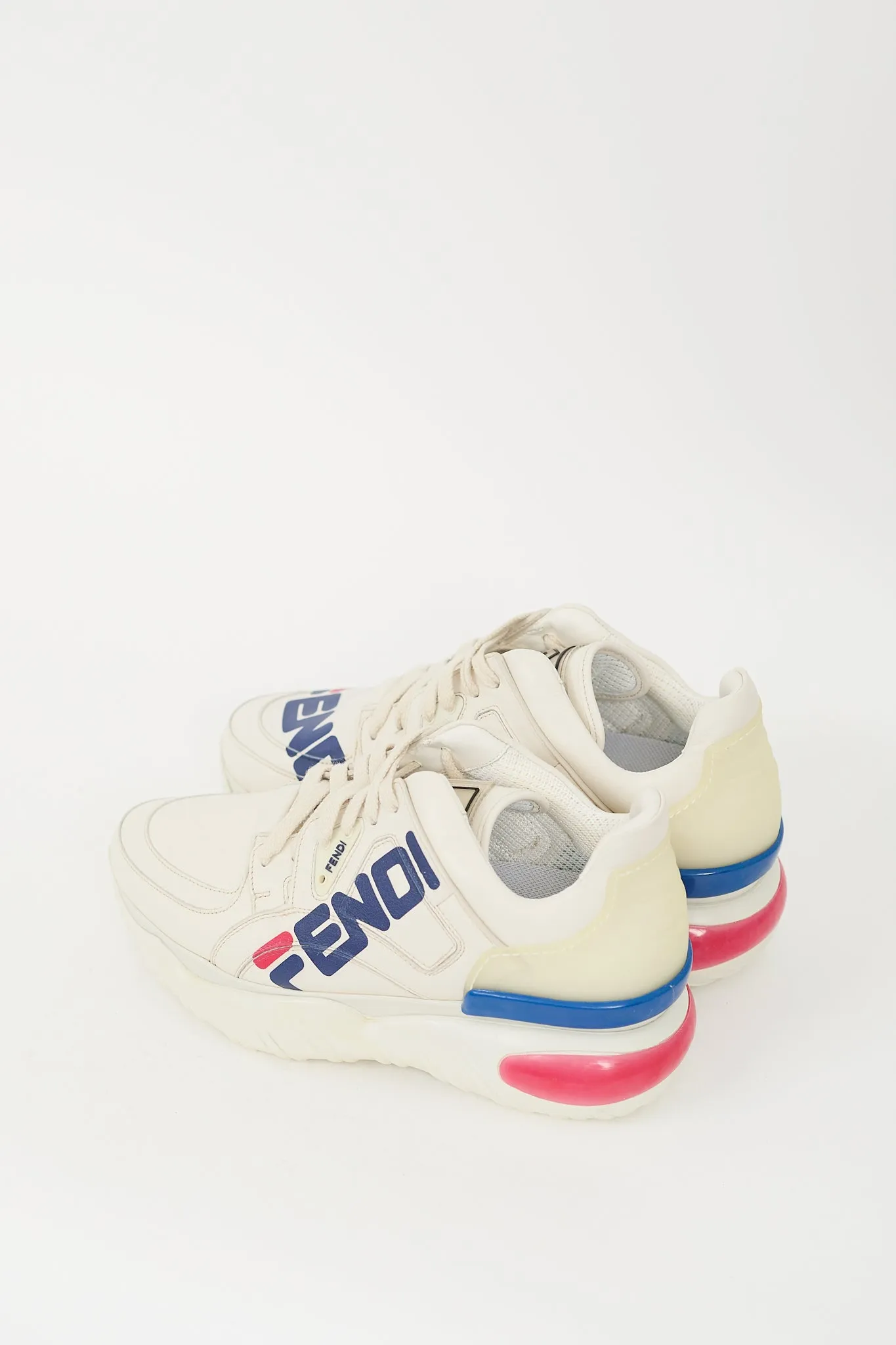 White & Multicolour Mania Platform Sneaker