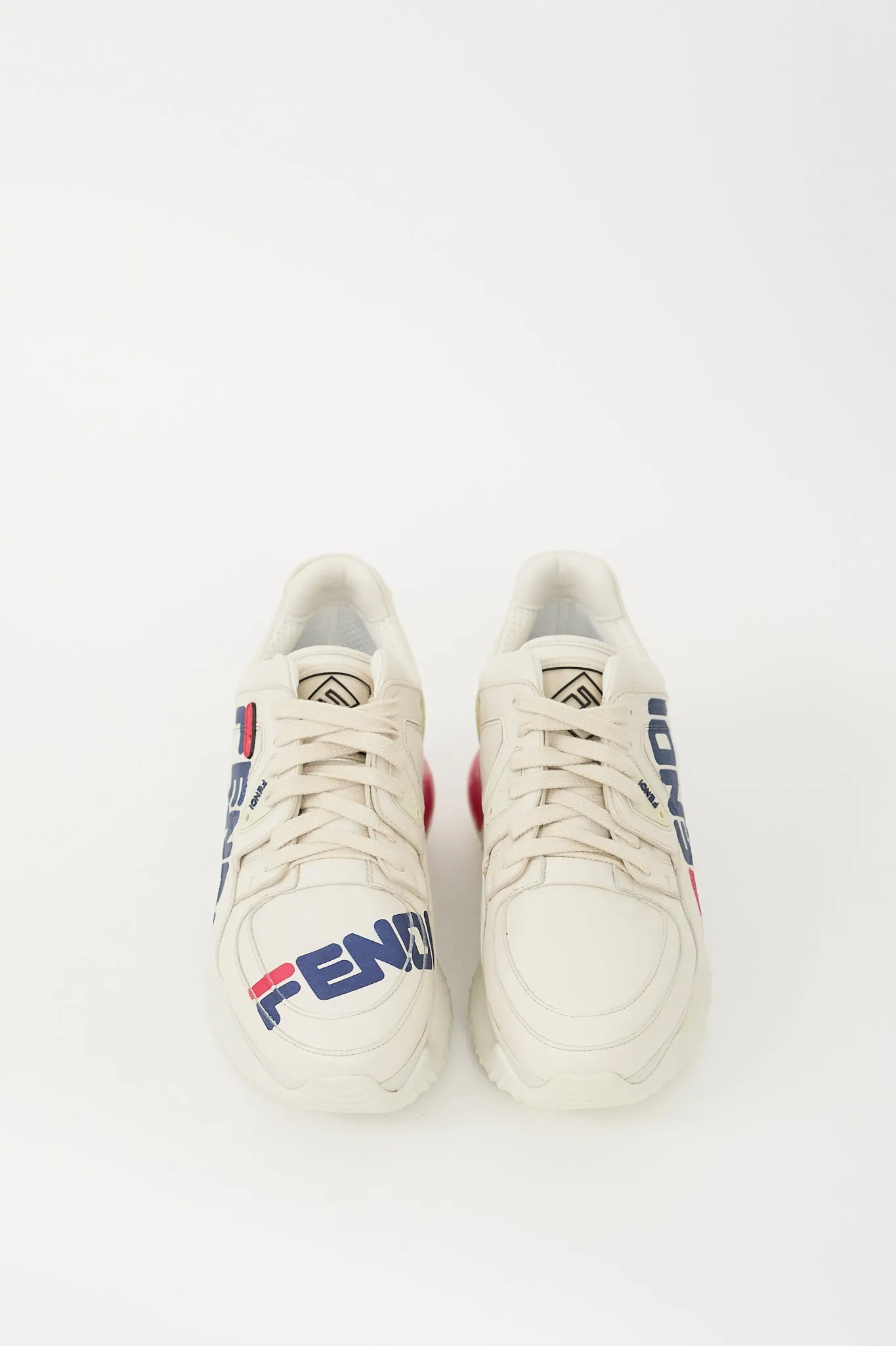 White & Multicolour Mania Platform Sneaker