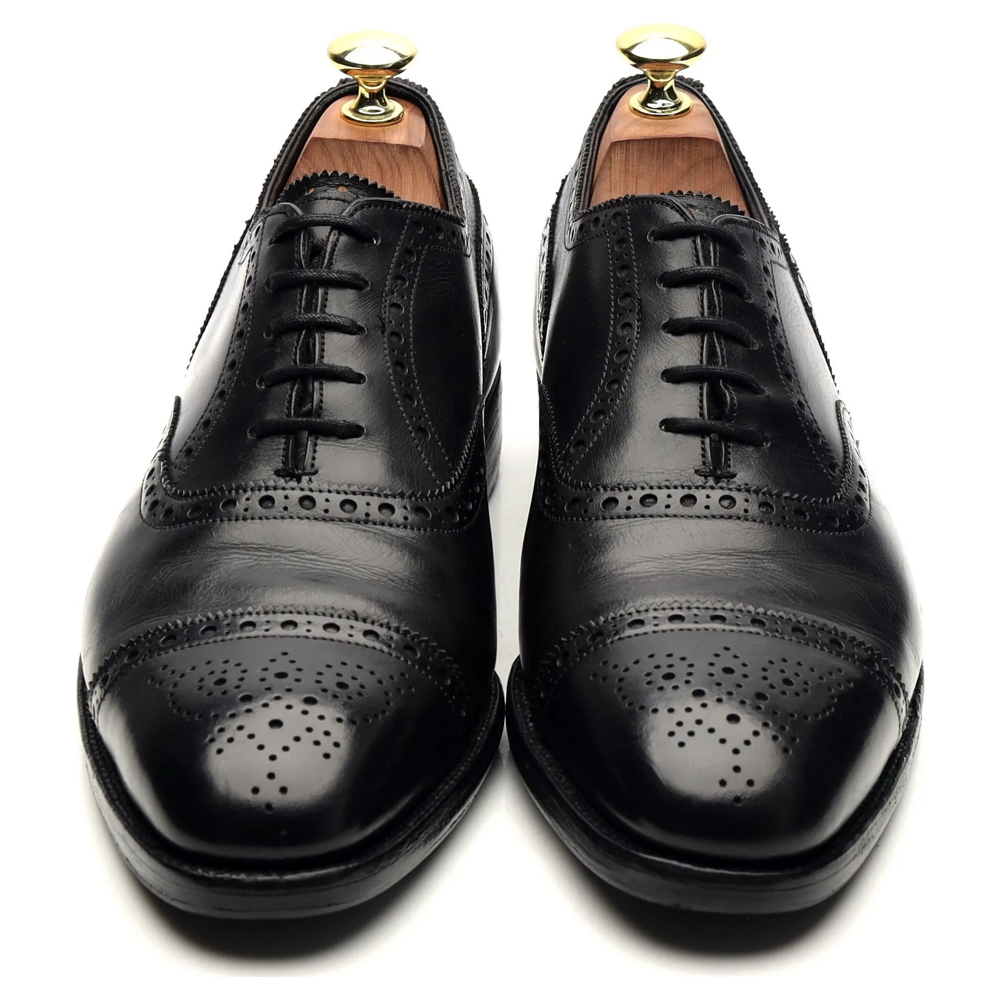 Wildsmith Black Leather Oxford Brogues UK 8 D