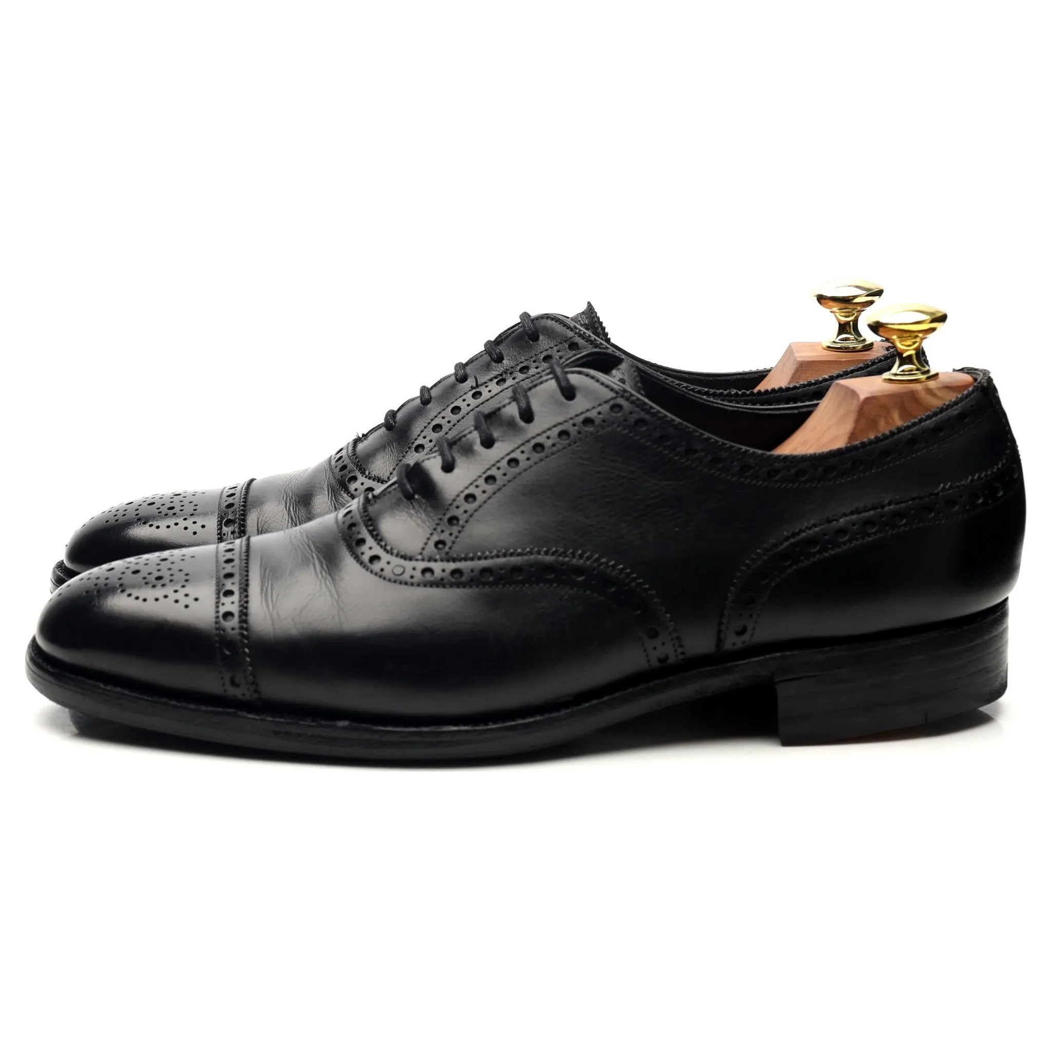 Wildsmith Black Leather Oxford Brogues UK 8 D