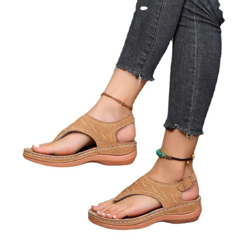 Women's Chunky High Heels Open Toe Sandal