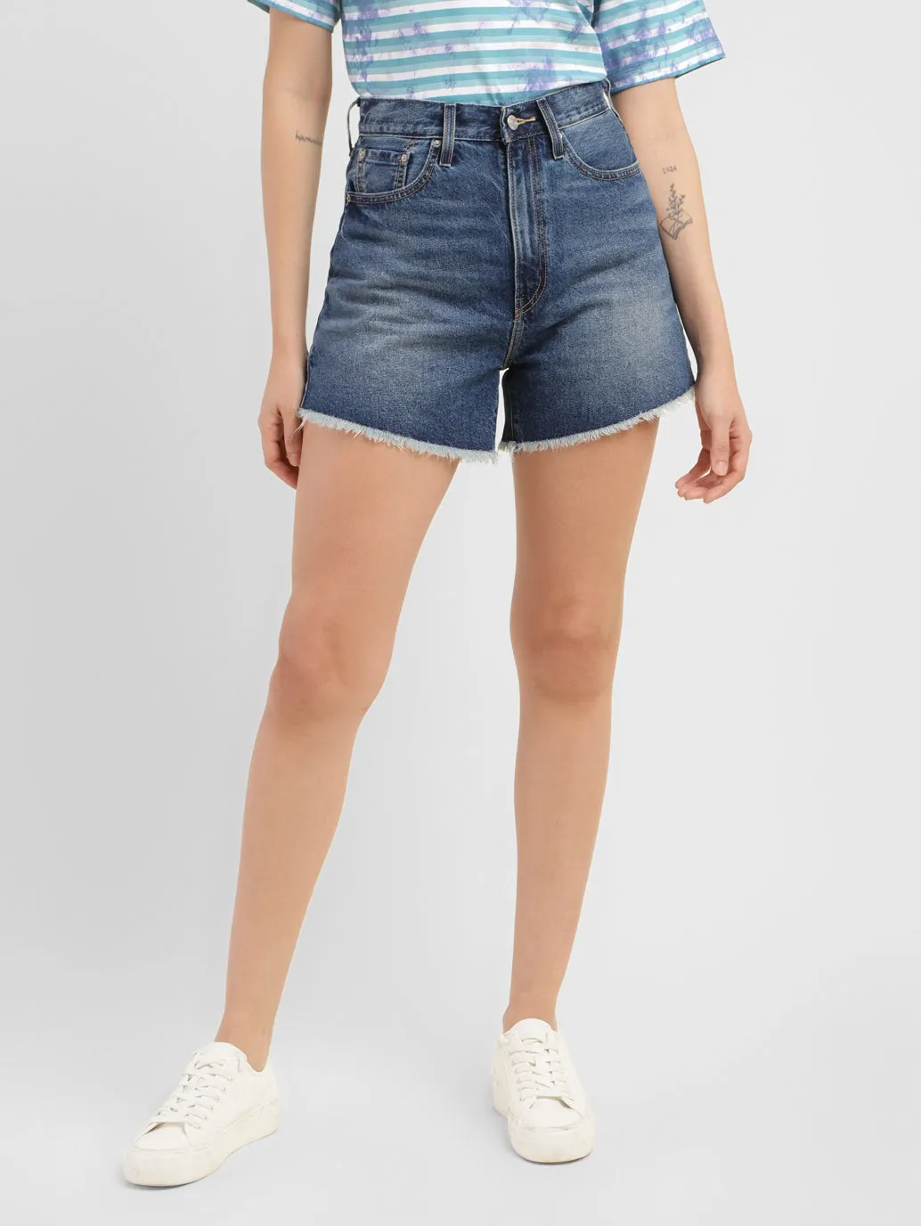 Women's High Rise Regular Fit Shorts