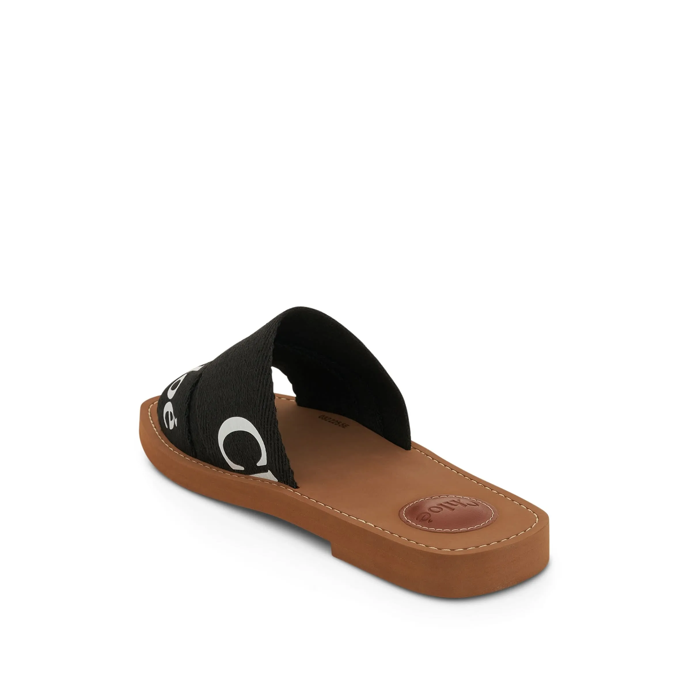 Woody Flat Mule in Black