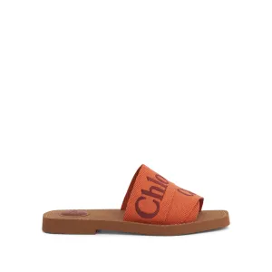 Woody Flat Mule in Orange