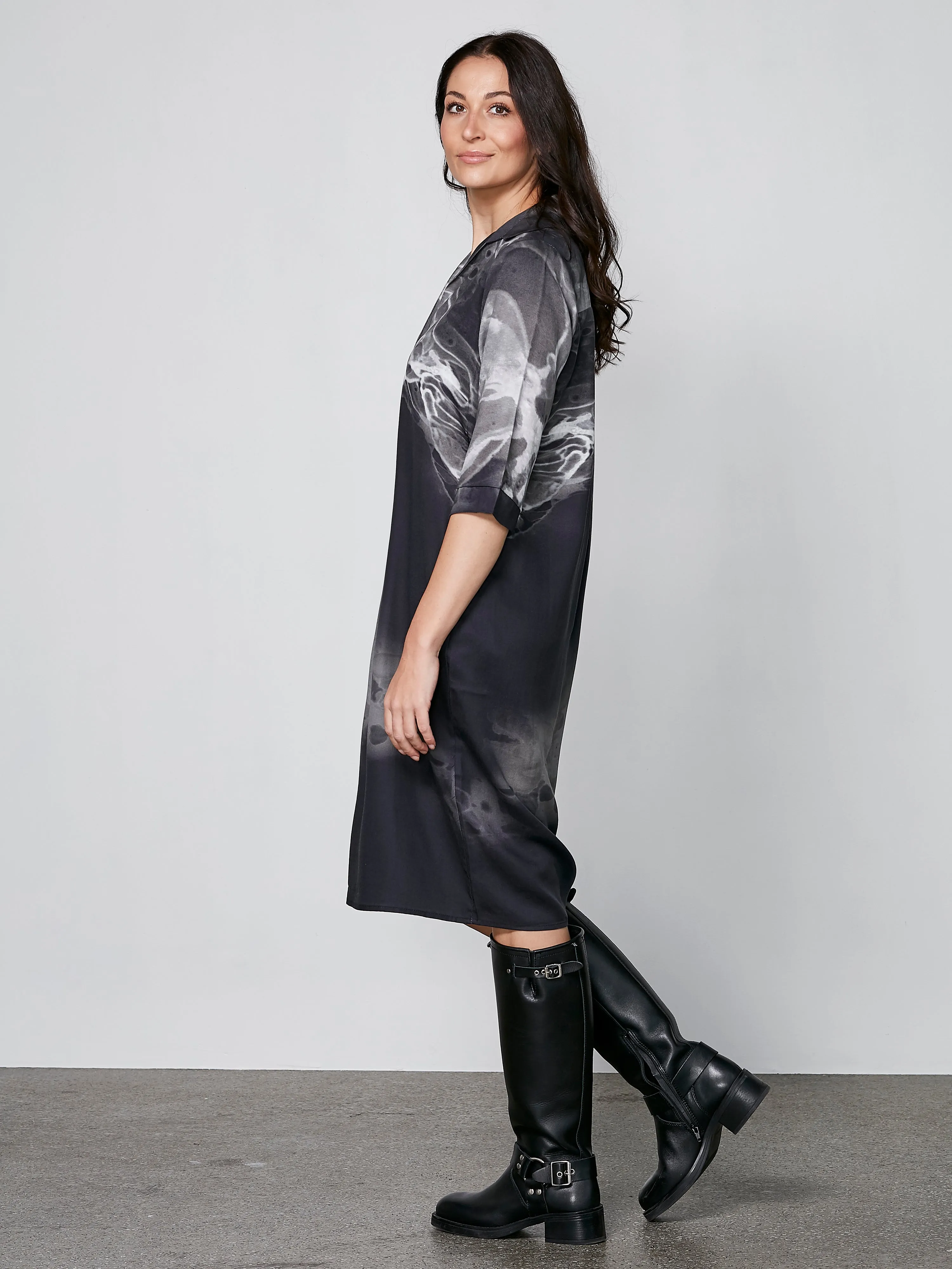 XOEY Tunic Dress - Black mix