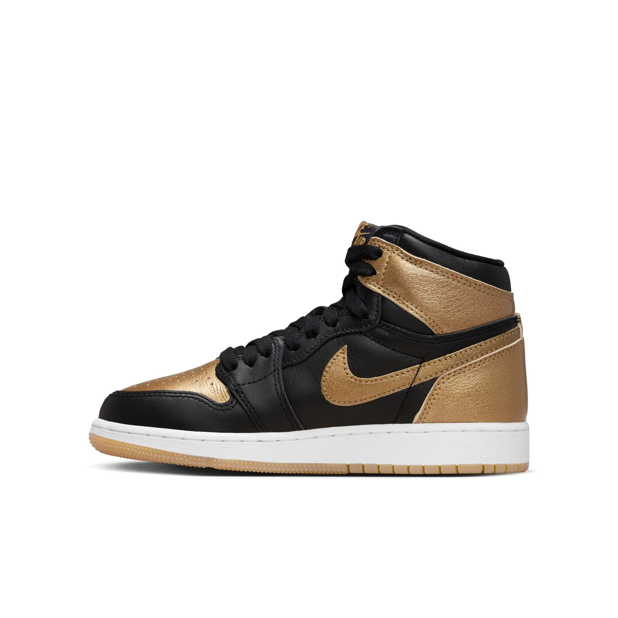 Youth Air Jordan 1 High OG 'Black and Gold'