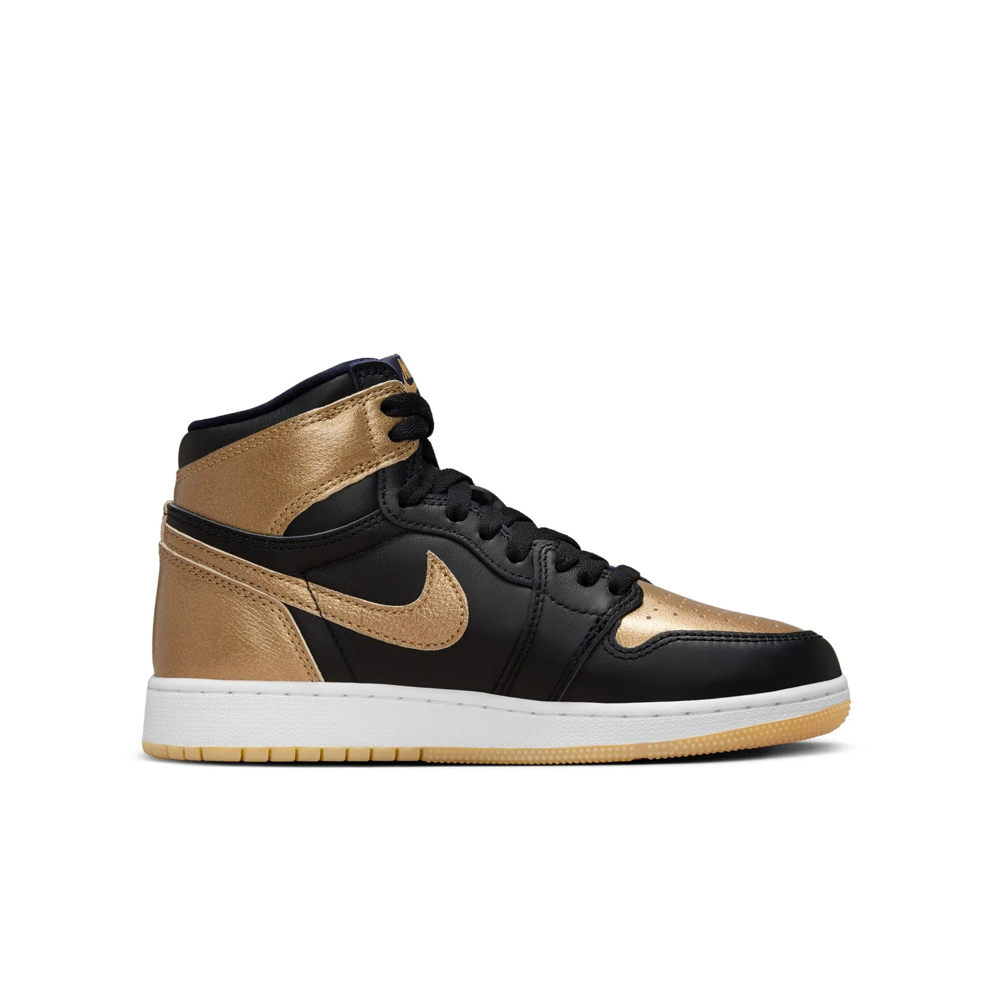 Youth Air Jordan 1 High OG 'Black and Gold'