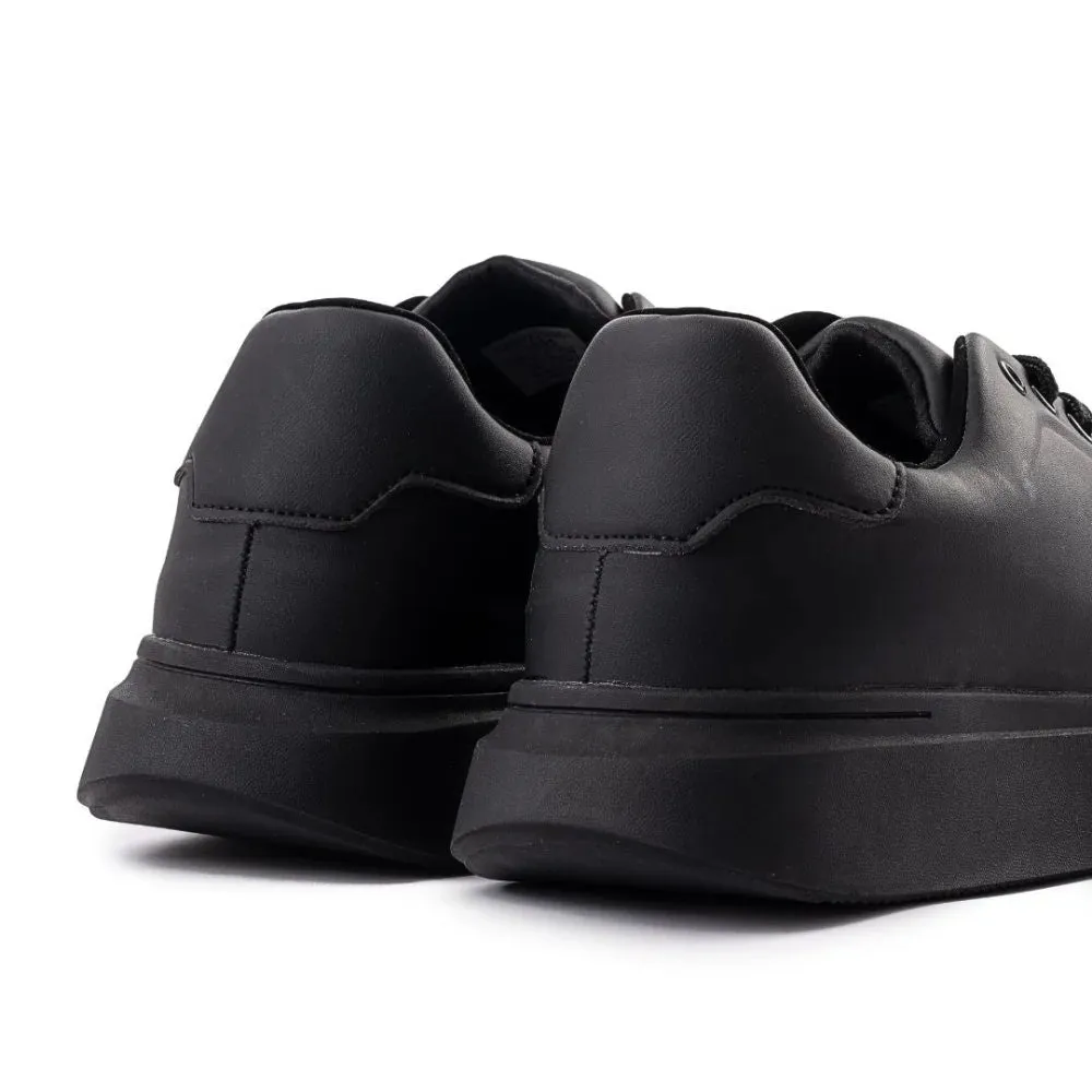 ZARA MONOCHROME CHUNKY 2 SOLE SNEAKERS - BLK