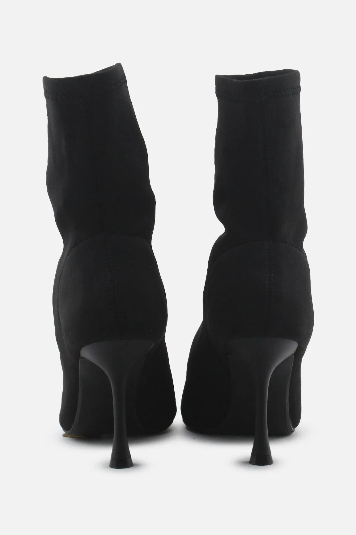 Zara Stretchable Stilettos Ankle Boots | Textile