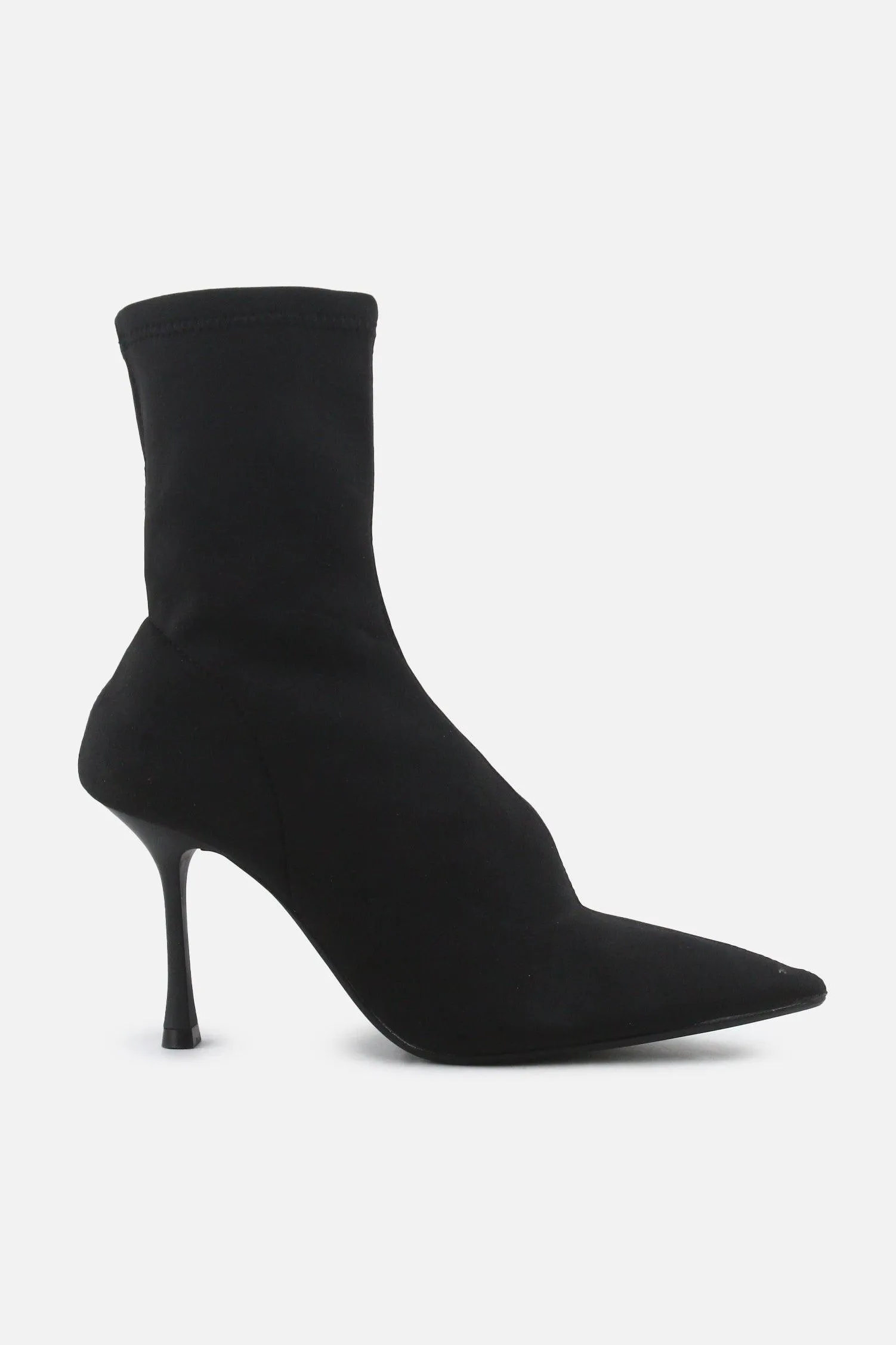 Zara Stretchable Stilettos Ankle Boots | Textile