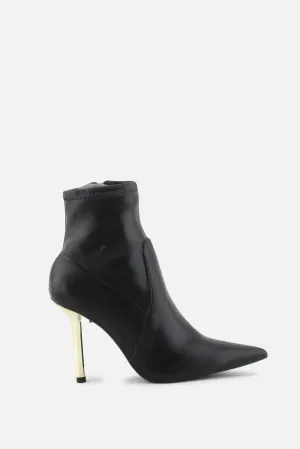 Zara Zipper Stilettos Ankle Boots | 100% Authentic Leather