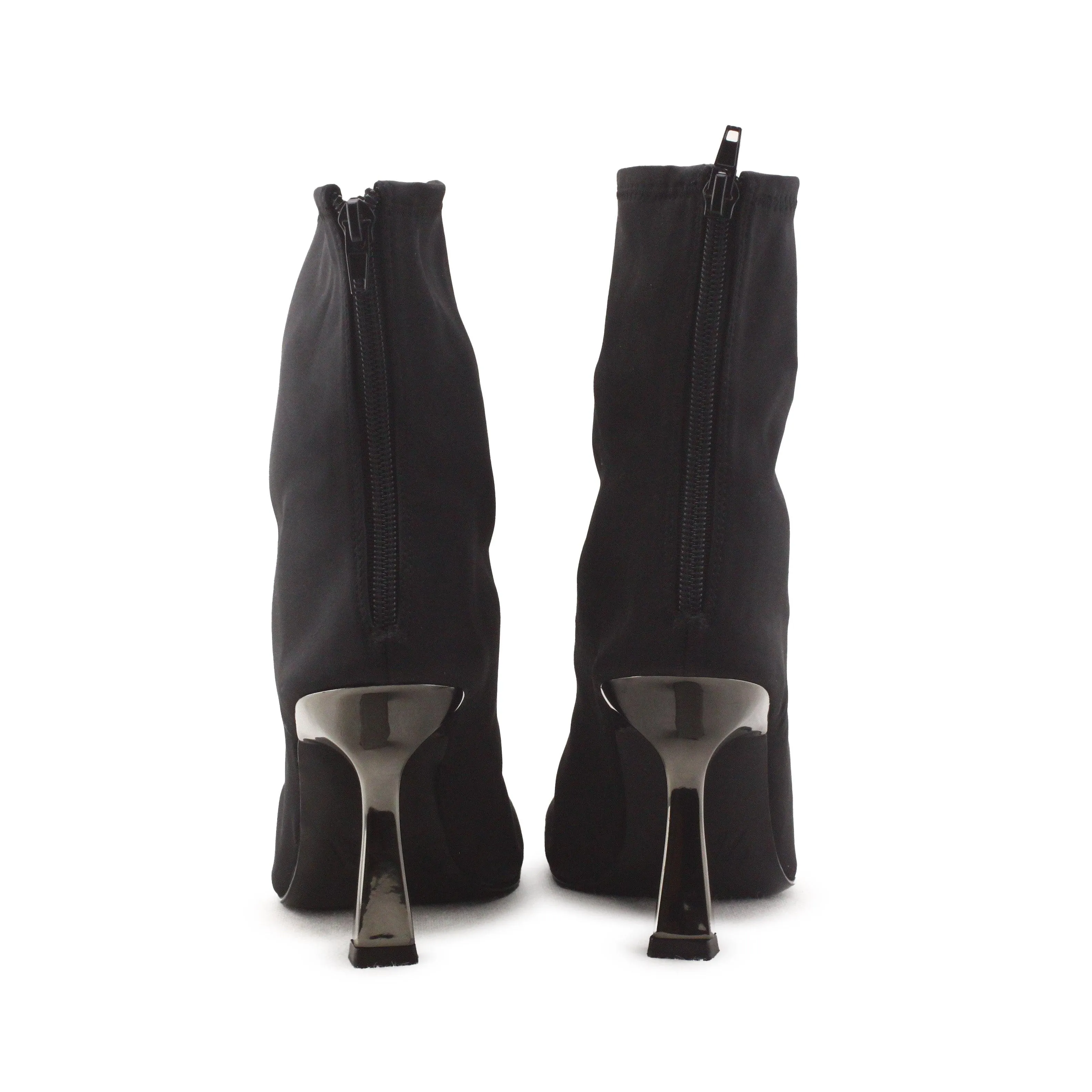 Zara Zipper Stilettos Heels Sock Boots