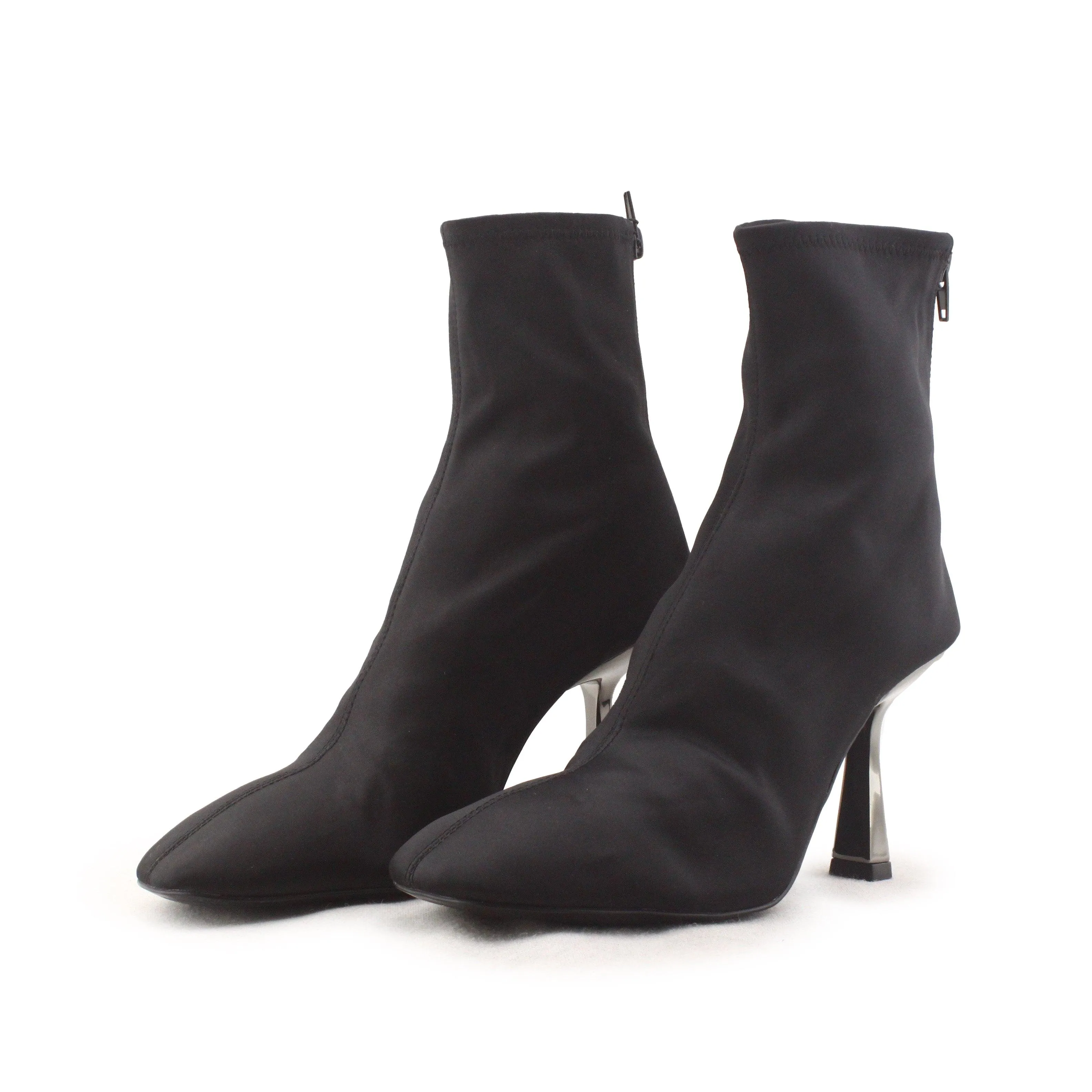 Zara Zipper Stilettos Heels Sock Boots