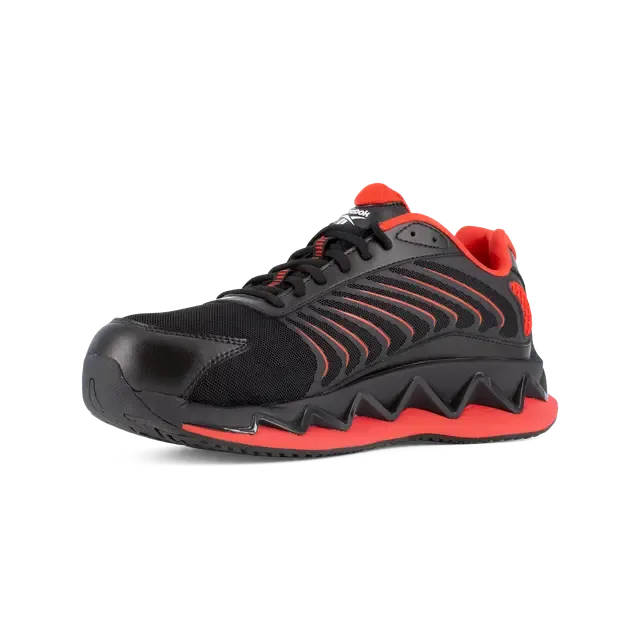 Zig Elusion Heritage Composite-Toe Athletic Work Shoe Black/Red